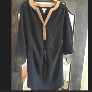 Black/Brown Old Navy Dress tie waist